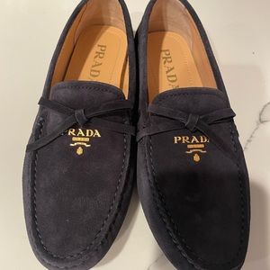 New Prada bow loafers